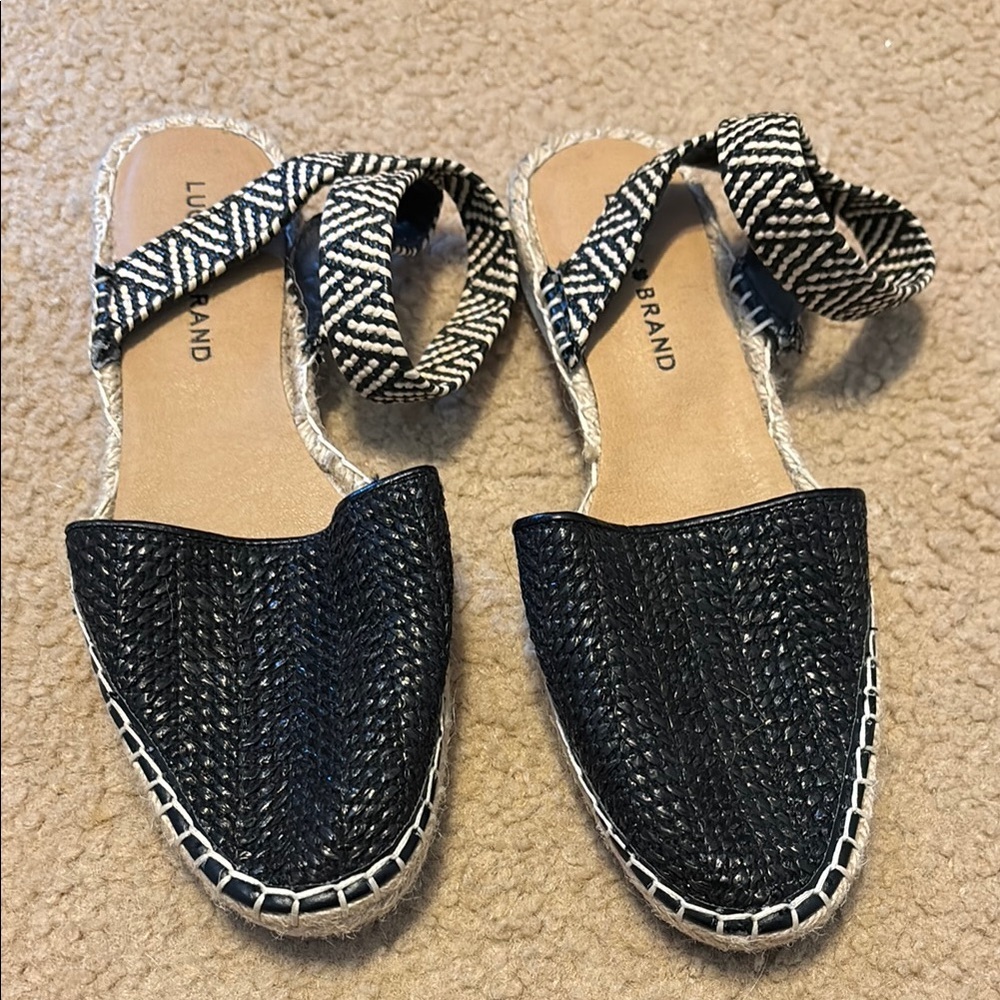 Lucky Brand Black Espadrille Sandals